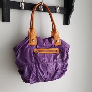 👜CHRISTOPHER KON PURPLE/TAN  HANDBAG